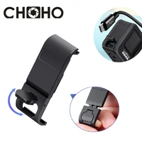 for gopro 9 10 aluminium side cover alloy rechargeable replacement battery lid door cover for go pro hero 9 10 black accessories