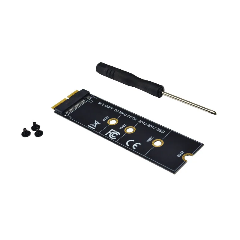 M key M.2 PCIe AHCI SSD адаптер для 2013 2014 2015 2017 MACBOOK Air A1465 A1466 Pro A1398 A1502 A1419 поддержка 2230 2280