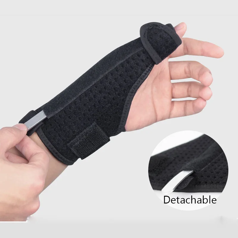 2 шт. запястья кистевой туннель поддержка черный спортивный браслет дышащие