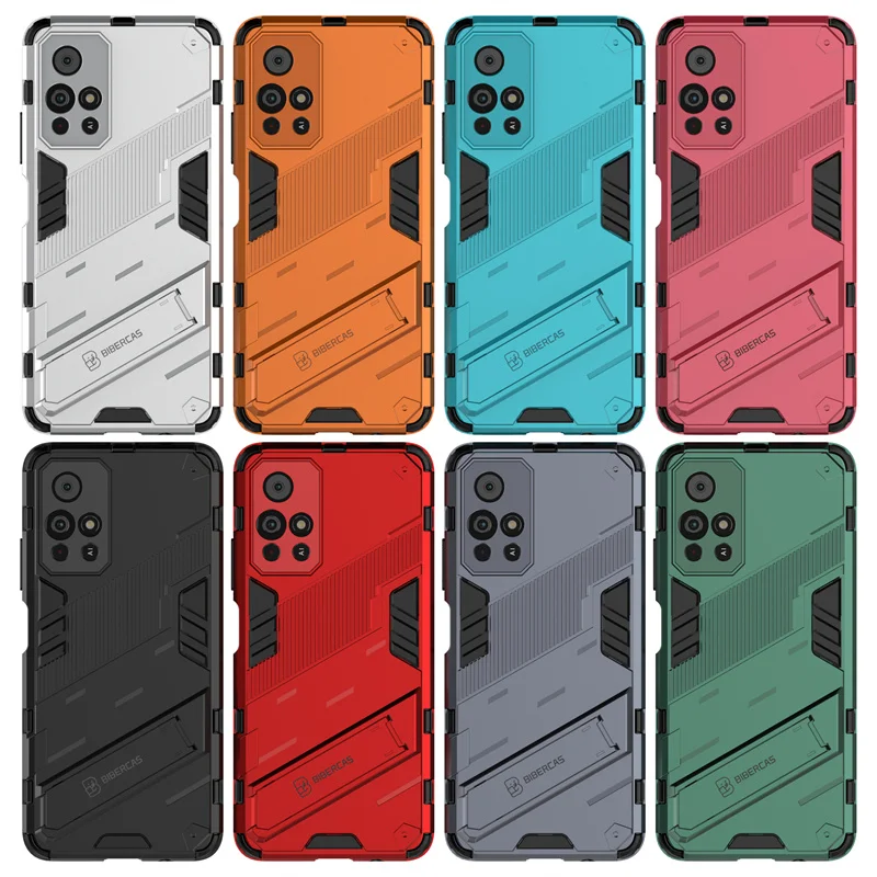 Holder Case For Xiaomi Poco M4 Pro 5G Cover For Poco M4 Pro 5G Capas Bumper Kickstand Shockproof Cover For Poco M4 Pro 5G Fundas