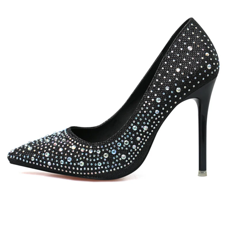 Новинка 2019 года женские блестящие туфли лодочки на высоком каблуке 11 см с