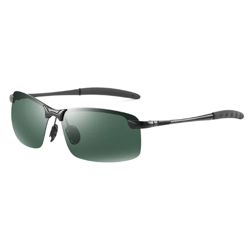 Мужские солнцезащитные очки без оправы классические брендовые поляризационные