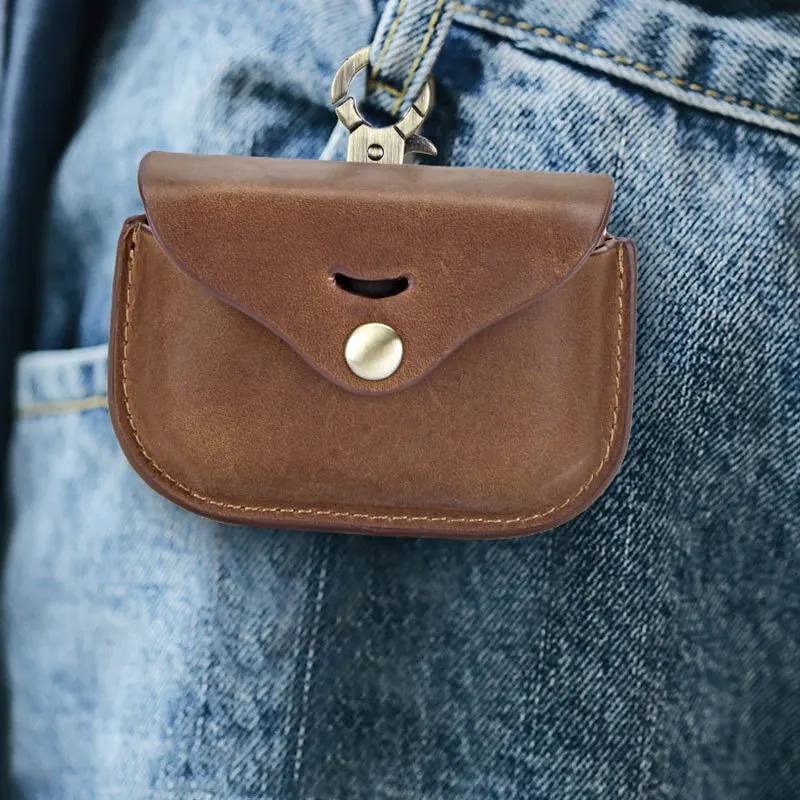 Кожаный защитный чехол Funshion для беспроводных наушников с брелоком sony|Аксессуары