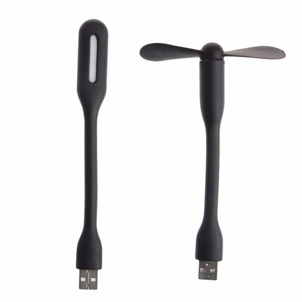 Креативная Гибкая usb-лампа портативный мини-вентилятор и светодиодный светильник для Xiaomi power Bank& notebook& Computer Summer Gadget2 10166