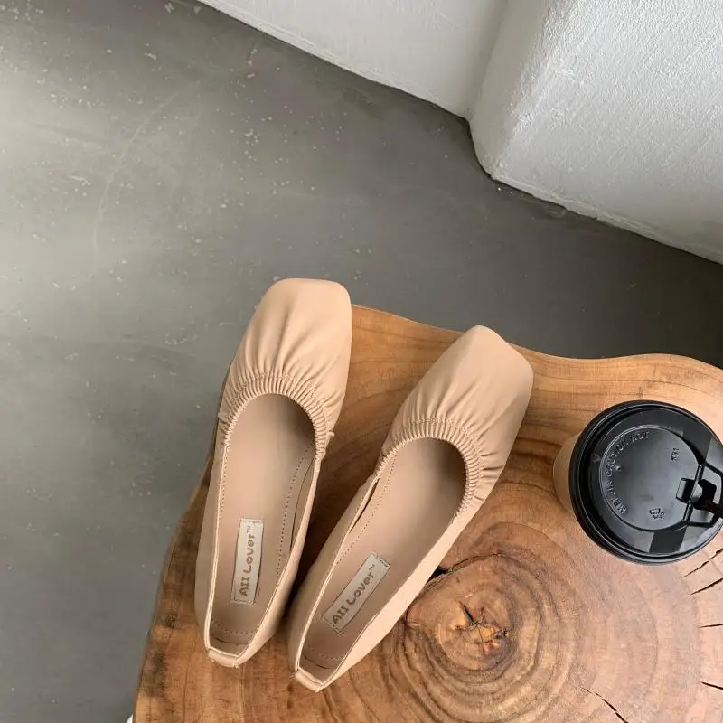 

Slip On Shoes For Women Round Toe Casual Female Sneakers Autumn Flats Shallow Mouth Modis Slip-on New Summer Square Fall Dress