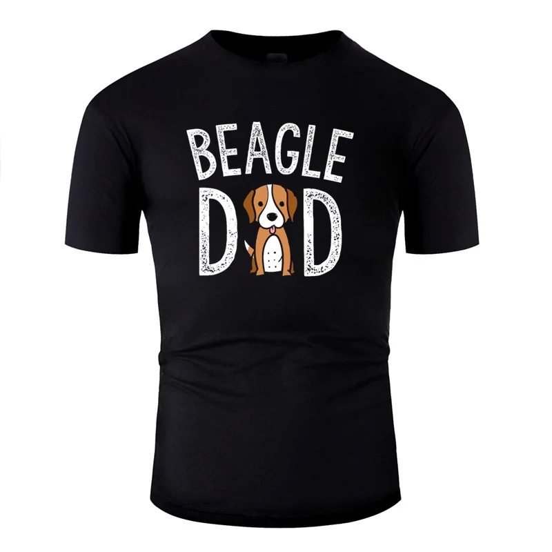 Модные Beagle Dad подарки для влюбленных смешная собака папа футболка домашнего