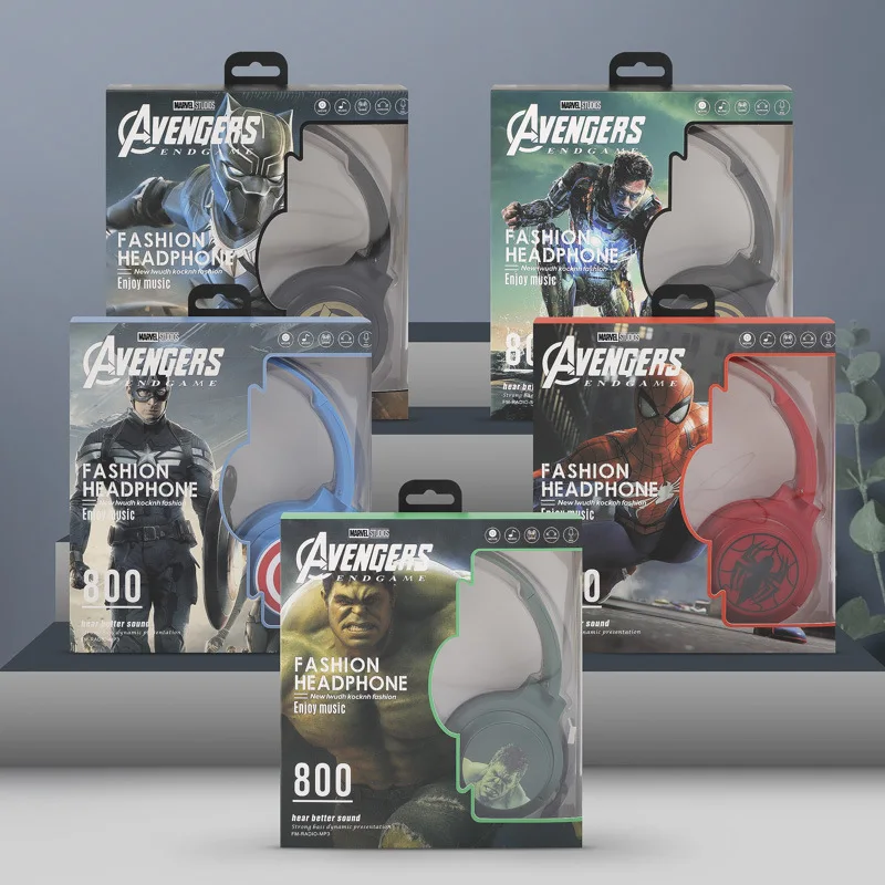 

Беспроводная bluetooth-гарнитура Disney Marvel, Халк, Капитан Америка, Черная пантера, Человек-паук, Железный человек