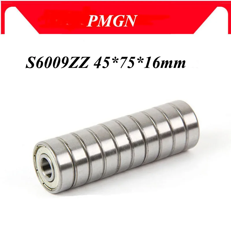 

Высокое качество ABEC-5 подшипник 6009 ZZ S6009-ZZ 80109 S6009ZZ из нержавеющей стали глубокий шаровой подшипник 45*75*16 мм