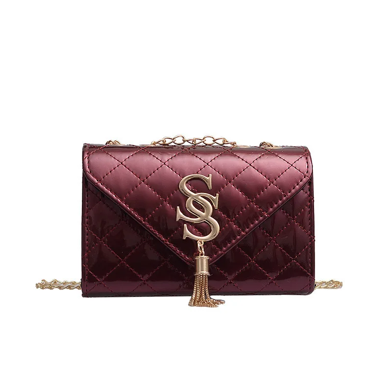 Летняя модная женская Яркая сумка на одно плечо с кисточками маленькая