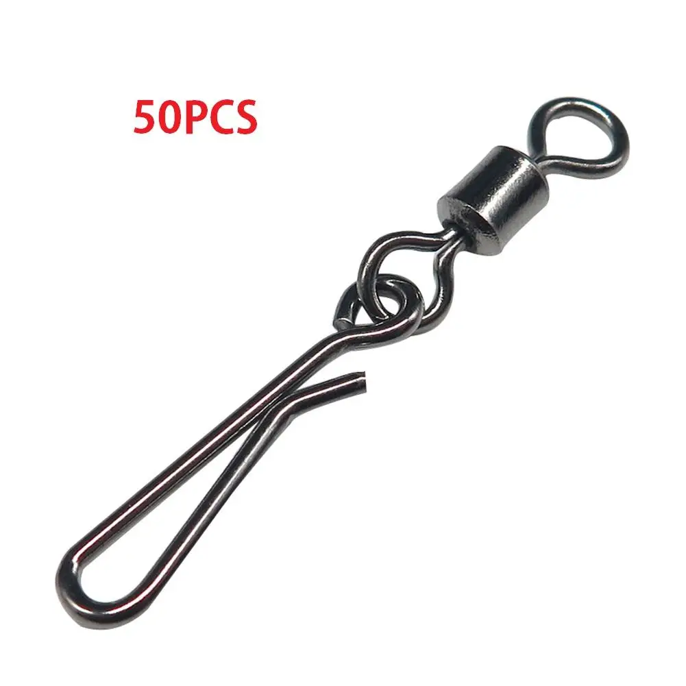 50 шт. поворотные рыболовные снасти с висячими оснастками крючки соединитель