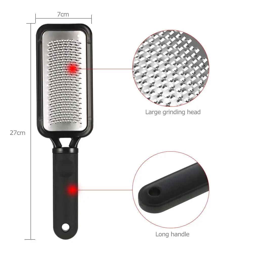 Pedicure Foot File Rasp Callus Stainless Steel Dead Skin Removal Scraper Grinding Grater Scrubber Wet Dry Care Tools | Красота и