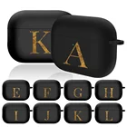 Для Apple AirPods Pro A2084 AirPods Pro A2083 золото начальная буква серии узор Bluetooth Беспроводной силиконовый чехол