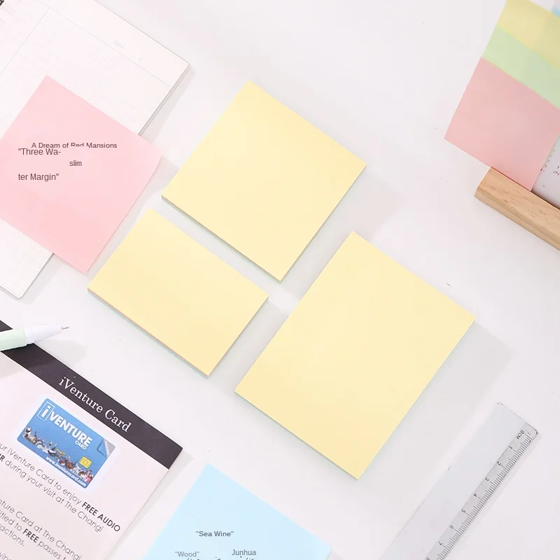 Цветные бумажные Примечания студенческие липкие квадратные накладки наклейки N