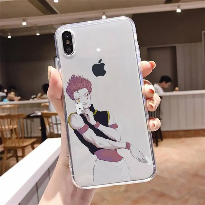 

Hisoka hunter x hunter Phone Case Transparent soft For iphone 5 5s 5c se 6 6s 7 8 11 12 plus mini x xs xr pro max