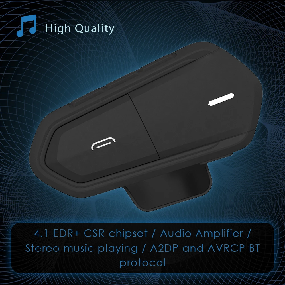 B35 Беспроводные Bluetooth 4 1 EDR мотоциклетные шлемы гарнитуры водонепроницаемые