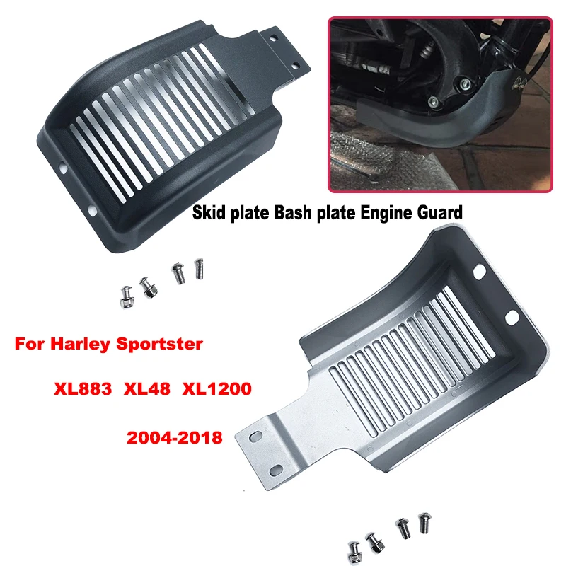 XL883 защита двигателя Bash противоскользящая Пластина Крышка для Harley Sportster XL1200 883 48 72