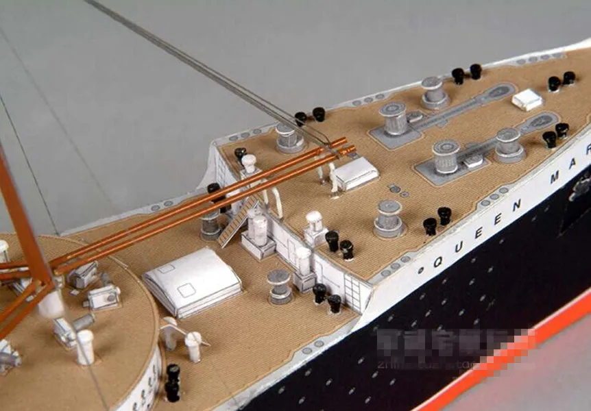 Британская королевская почта Пароварка RMS queen Mary океан лайнер 3D бумажный