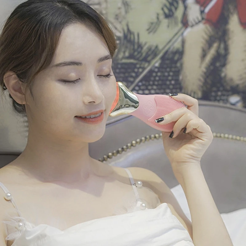 

Facial Cleansing Beauty Instrument Multi-Function Color Light Beauty Import and Export Instrument with Charging Base