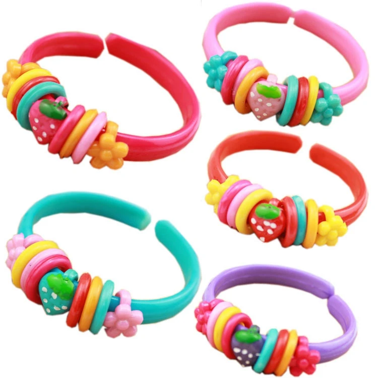 12 шт./лот/лот клубничный браслет карамельного цвета мультфильм браслеты Дети