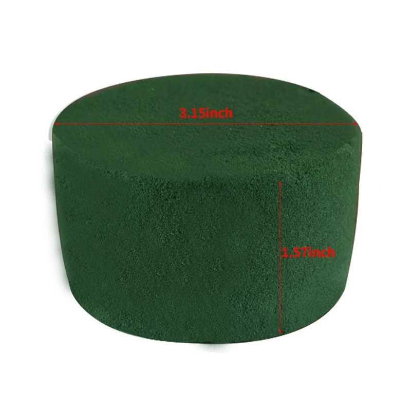 

12Pcs/Set DIY Flower Arrangement Kit Green Round Wet Floral Foam Wedding Aisle Flowers Party Decoration