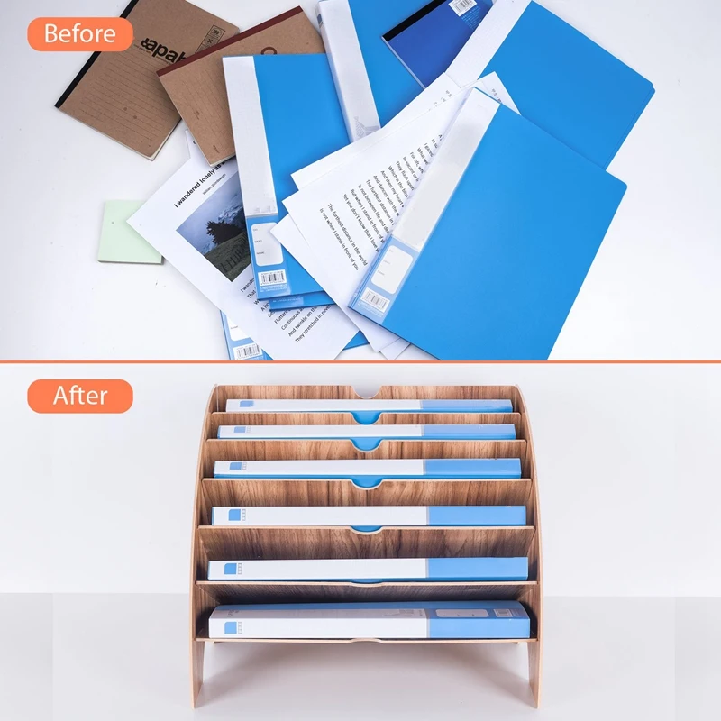 Деревянные настольные канцелярские принадлежности расширяющаяся полка для