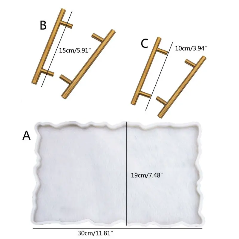 1 шт. большая прямоугольная пластина форма для смолы большой лоток фруктов