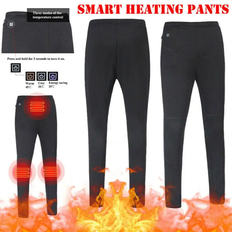 

Intelligent Outdoor Electric Heated Warm Pants Men Women USB Heating Base Layer Elastic Trousers Insulated Heated Underwear