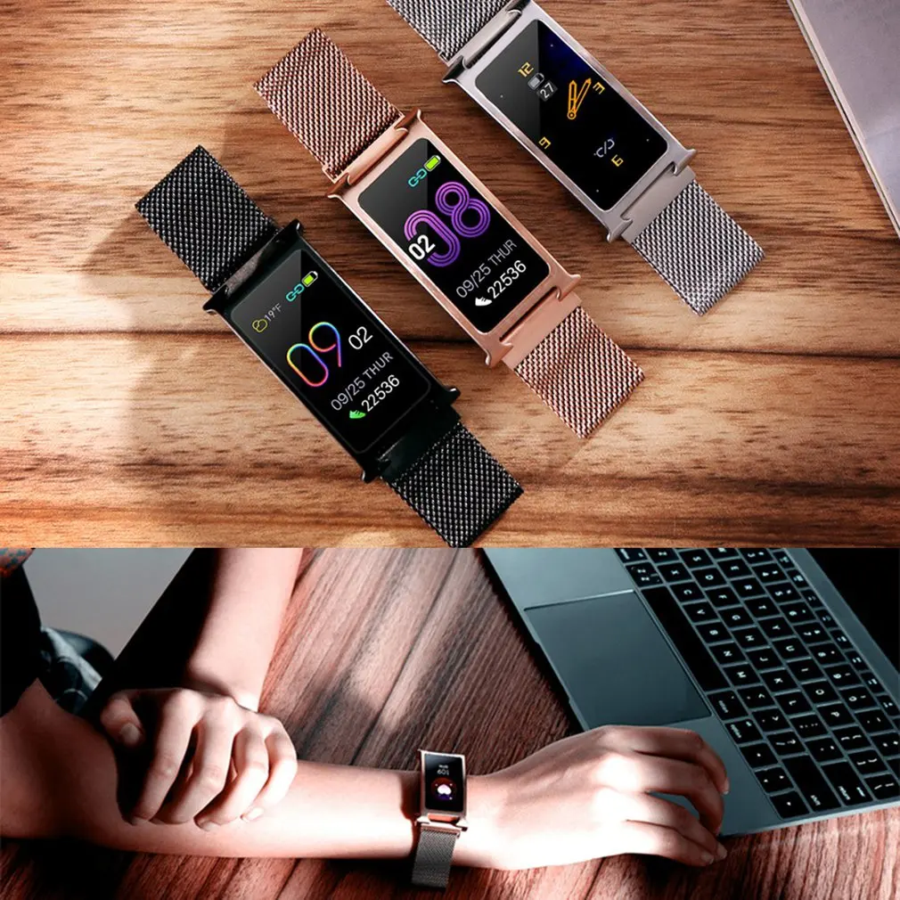 Смарт-часы F8 браслет с сердечком кислородный монитор кровяного давления трекер