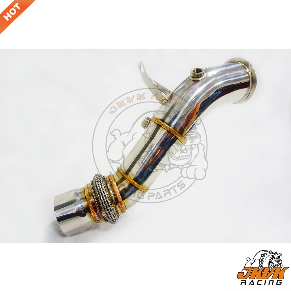 

JKVK RACING 3,5 ''-3,0'' N55 бескатушечная канальная труба для F10 F07 F11 535I F12 F13 640I E70 E71 X5 X6 2010-2017