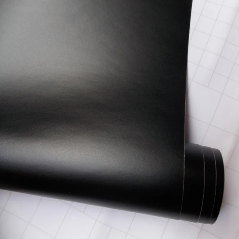 Бесплатная доставка черный цвет матовая поверхность винил Обёрточная бумага с