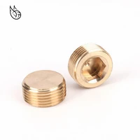 18 14 38 12 34 bsp male thread brass hex head socket end cap plug copper coupler connector adapter pipe fittings