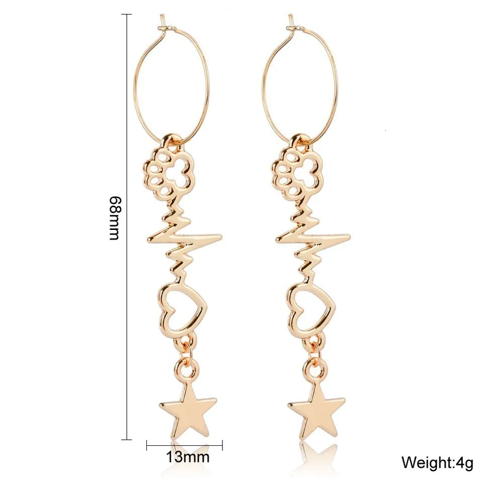 Women Trendy Design Korean Drop Earrings Fashion Gift For Lover Beach Earrings Female Women Handmade Wedding Jewelry