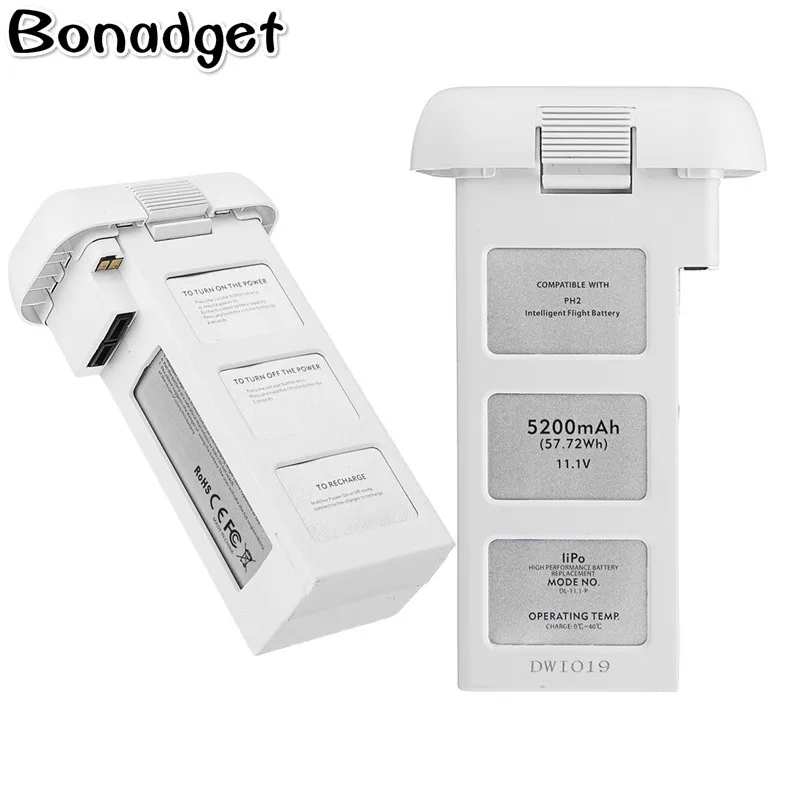 Bonadget для DJI Phantom2 Дрон батарея 11 1 В 5200 мАч Модернизированный и большой емкости