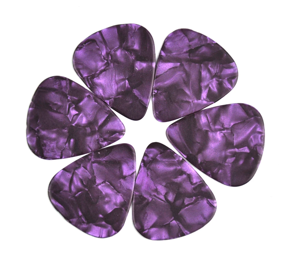 

50 pcs New Medium 0.71mm Blank Guitar picks Plectrums Pearl Purple No Print
