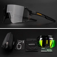 2021 new design cycling glasses bike eyewear for men women cycling goggles uv400 4 lens for mtb photochromism road bike