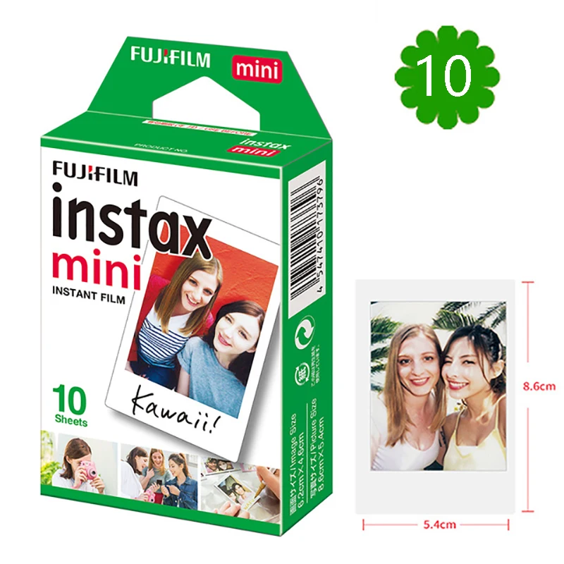 10-200 листов Fujifilm Instax Mini 8 9 пленка мини белая мгновенная фотобумага для камеры s Instax Mini 7s 25 50s 90 P-1 2 камеры - Цвет: 10 sheets