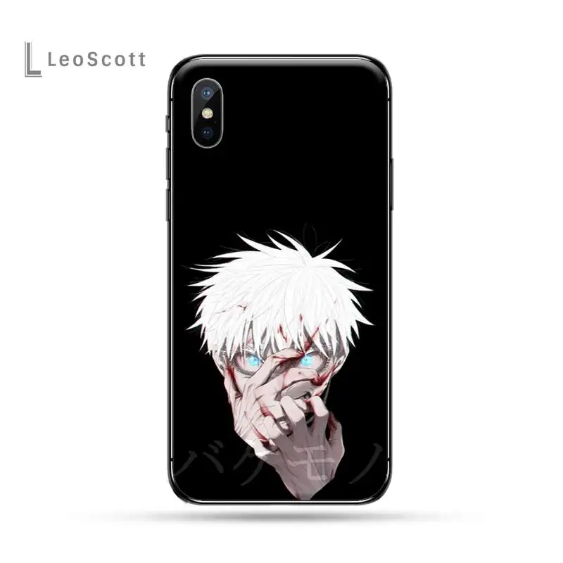 

Japan Anime Jujutsu Kaisen funda coque cover Phone Case for iPhone 11 12 pro XS MAX 8 7 6 6S Plus X 5S SE 2020 XR