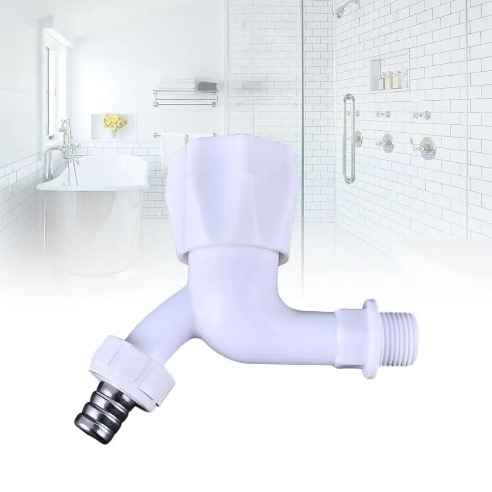 

Plastic 1/2inch Fast Open Faucet Wash Basin Mop Pool Cold Water Tap Nozzles