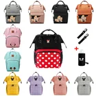 Модный рюкзак для мамы Disney, брендовая вместительная Детская сумка для подгузников, дизайнерская сумка для ухода за ребенком