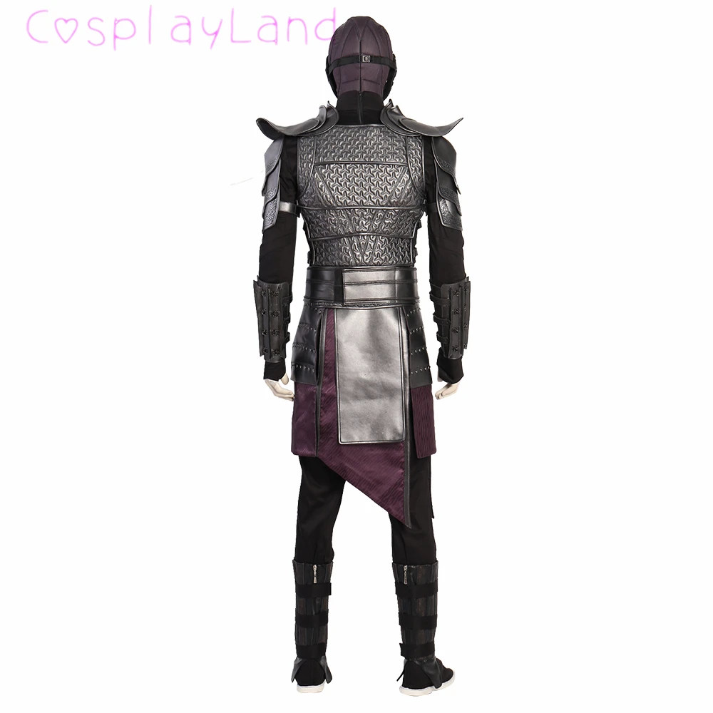 Игровой костюм для косплея Ниндзя из игры Shotokan Хэллоуина Mortal Kombat Sub Zero Armor Battle Kuai