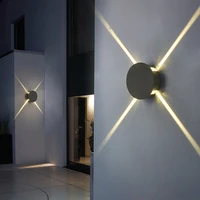 circle 12w indooroutdoor wall light cross stars lamp waterproof hotel balcony