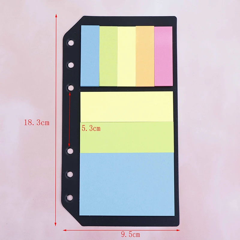 

6 Holes Divider Memo Sticker A5/A6/B5 Sticky Notes Planner Schedule Binder Dairy Notebook Gifts Refill Organiser Sticker