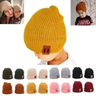 Шапка-бини для мальчиков и девочек, теплая шапка для детей, реквизит для фотосъемки, Осень-зима