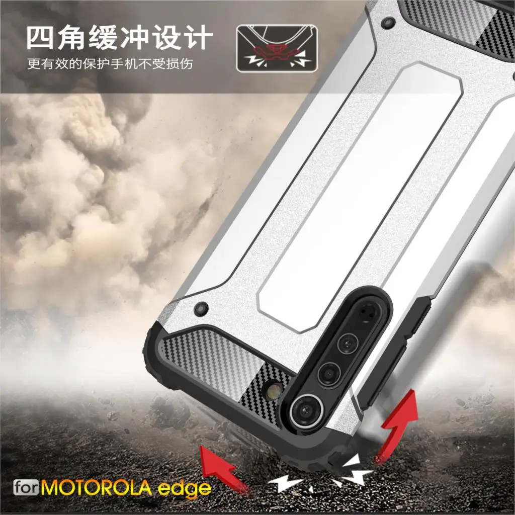 for motorola moto edge case cover anti knock rugged armor back cover for moto edge silicone phone bumper case for motorola edge free global shipping
