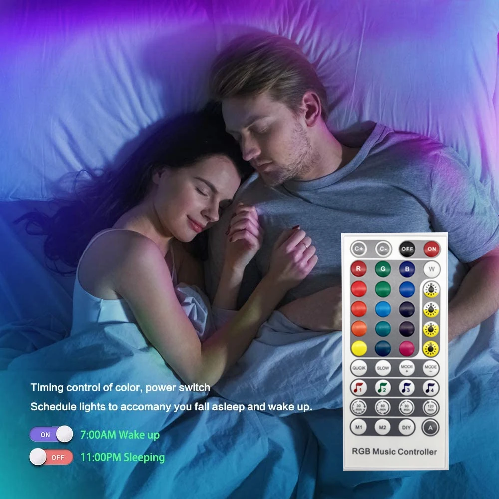 Светодиодная лента с Bluetooth 40 м совместимая RGB 5050|Светодиодные ленты| |