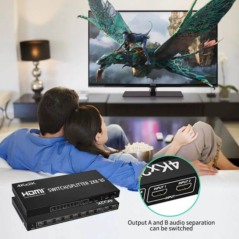 Full HD 4K HDMI - 2x8  HDMI   2  8    DVD PS3 Xbox   ( 1) (2x8) (2x8)