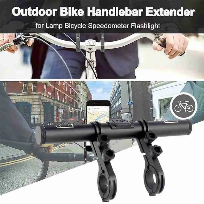 

18-35mm Tube Bicycle Handlebar Extender Mount Mountain MTB Bike Cycling Carbon Headlight Bracket Lamp Flashlight Holder