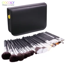 Docolor 29PCS Набор кистей для макияжа Профессиональный набор косметических кисточек Набор косметики высокого качества с натуральной щетиной для макияжа