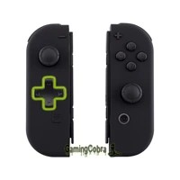 extremerate soft touch black controller housing d pad version with full set buttons for nintendo switch joycon