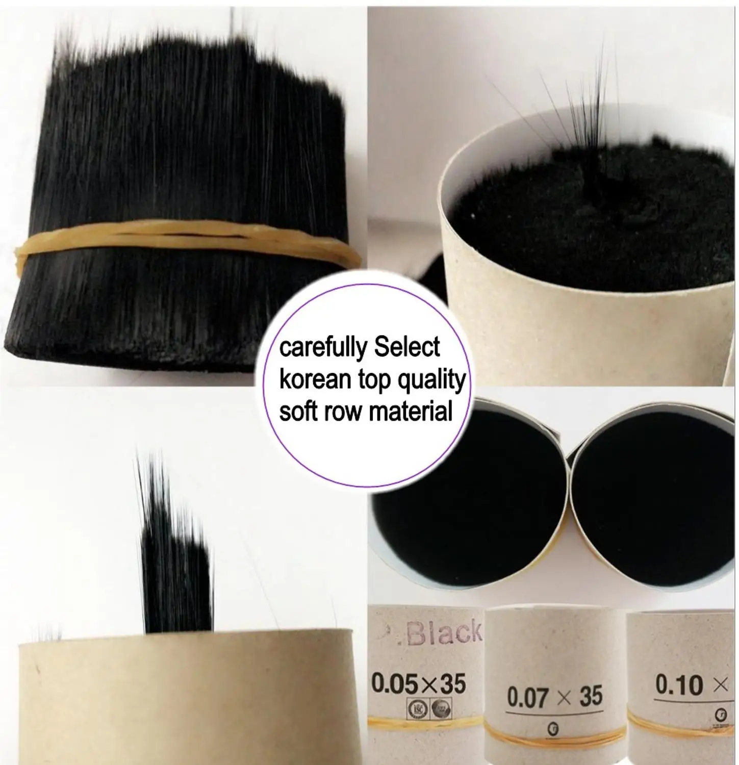 Бесплатная доставка наращивание ресниц разной длины черные мягкие корейские